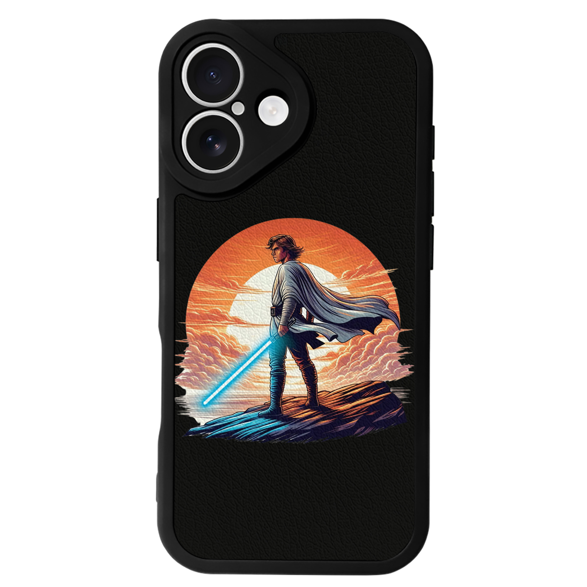 （画像用） スター・ウォーズ Star Wars 【iPhone 16シリーズ対応】シリコンスマホケース（レザー調） 材質：シリコン